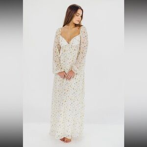 Worth Collective Parker Smoked Maxi Dress— Bump Friendly